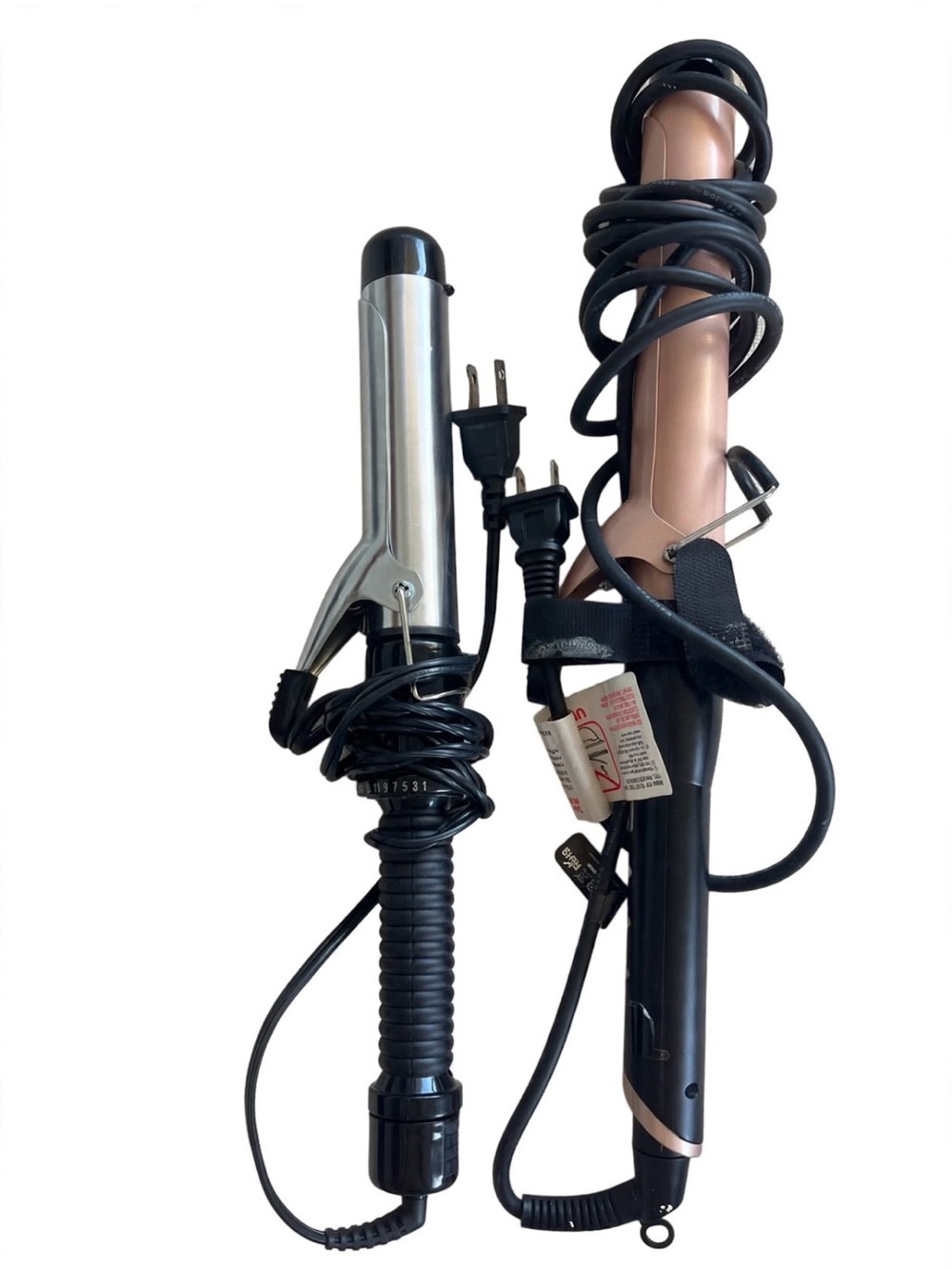 Conair Silver Curling Iron - set of 2 works perfectly